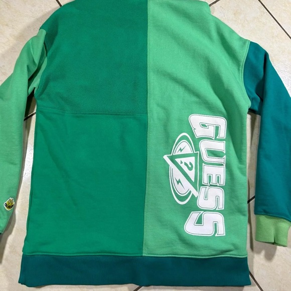 GUESS X J Balvin hoodie Men’s Sz XS Vibras Track Green - Picture 5 of 8